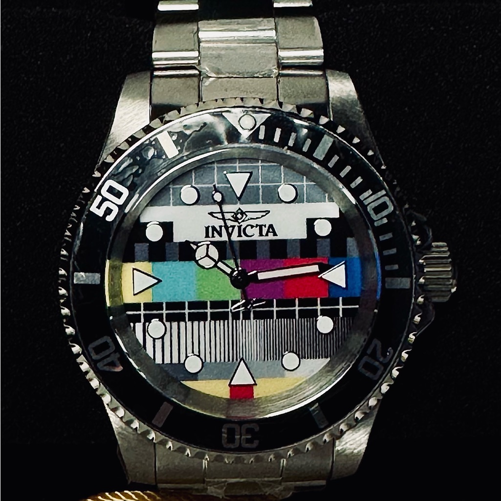 Invicta Pop Art Pro Diver Menâs Watch Black Bezel Pop Art Dial Invicta Pop Art Pro Diver Menâs Watch Black Bezel Pop Art Dial